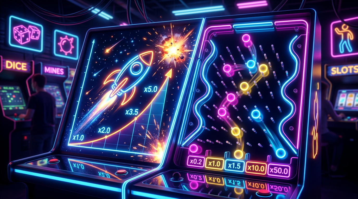 Cover image for article: Crash Games vs Plinko – Speed, Engagement, and Payout Mechanics Compared Side by Side