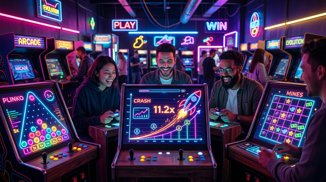 Featured image for The Evolution of Mini Casino Games – From Arcade Origins to Modern Crash and Plinko (2010s–2026)