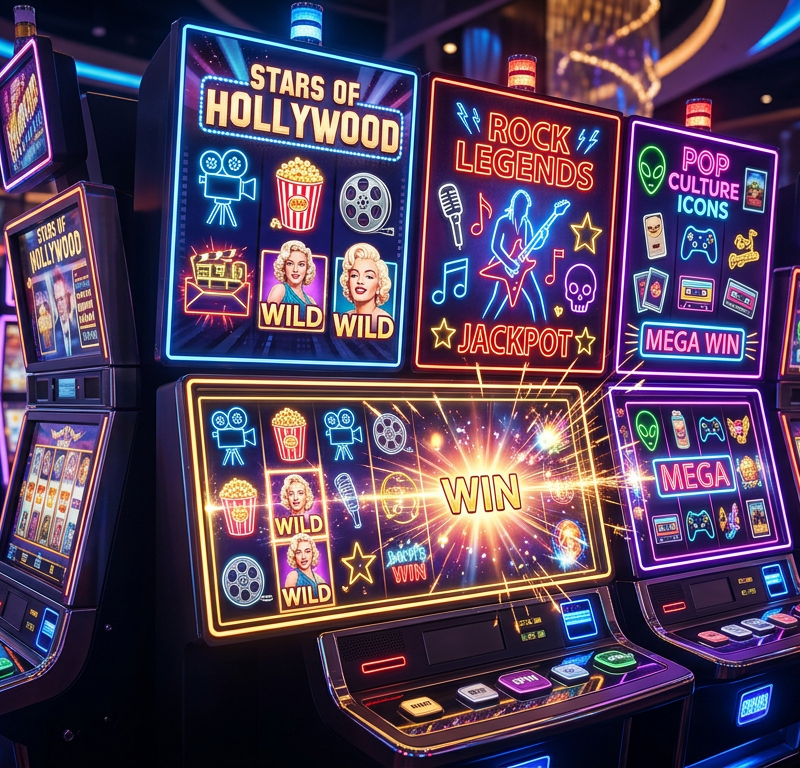Cover image for article: The Rise of Branded Slots in 2026 – Movie, Music, and Pop Culture Themes Dominating the Lobby